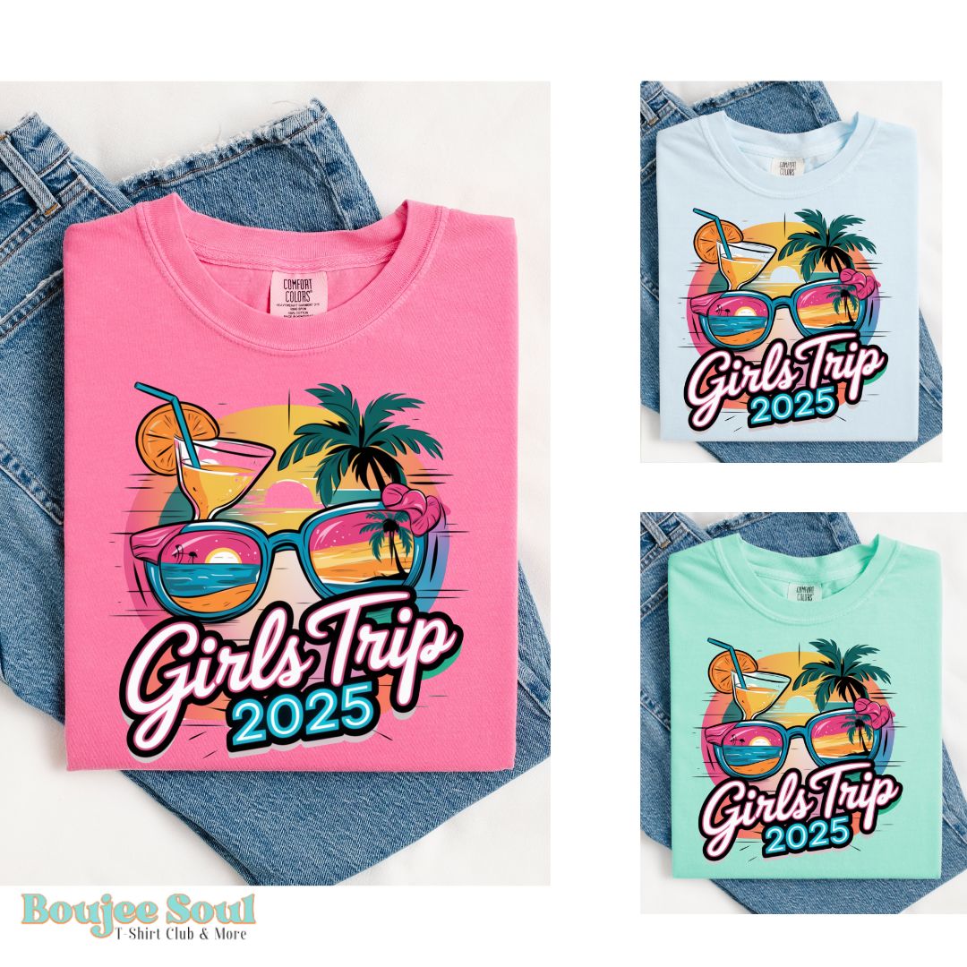 Girls Trip 2025 T-Shirt - Chambray