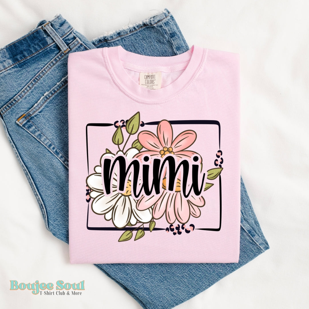 Mimi Floral Boho Graphic T-Shirt Comfort Colors Blossom