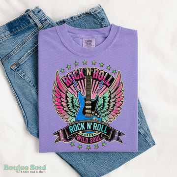 Rock N' Roll Wild Soul Graphic Tee Violet