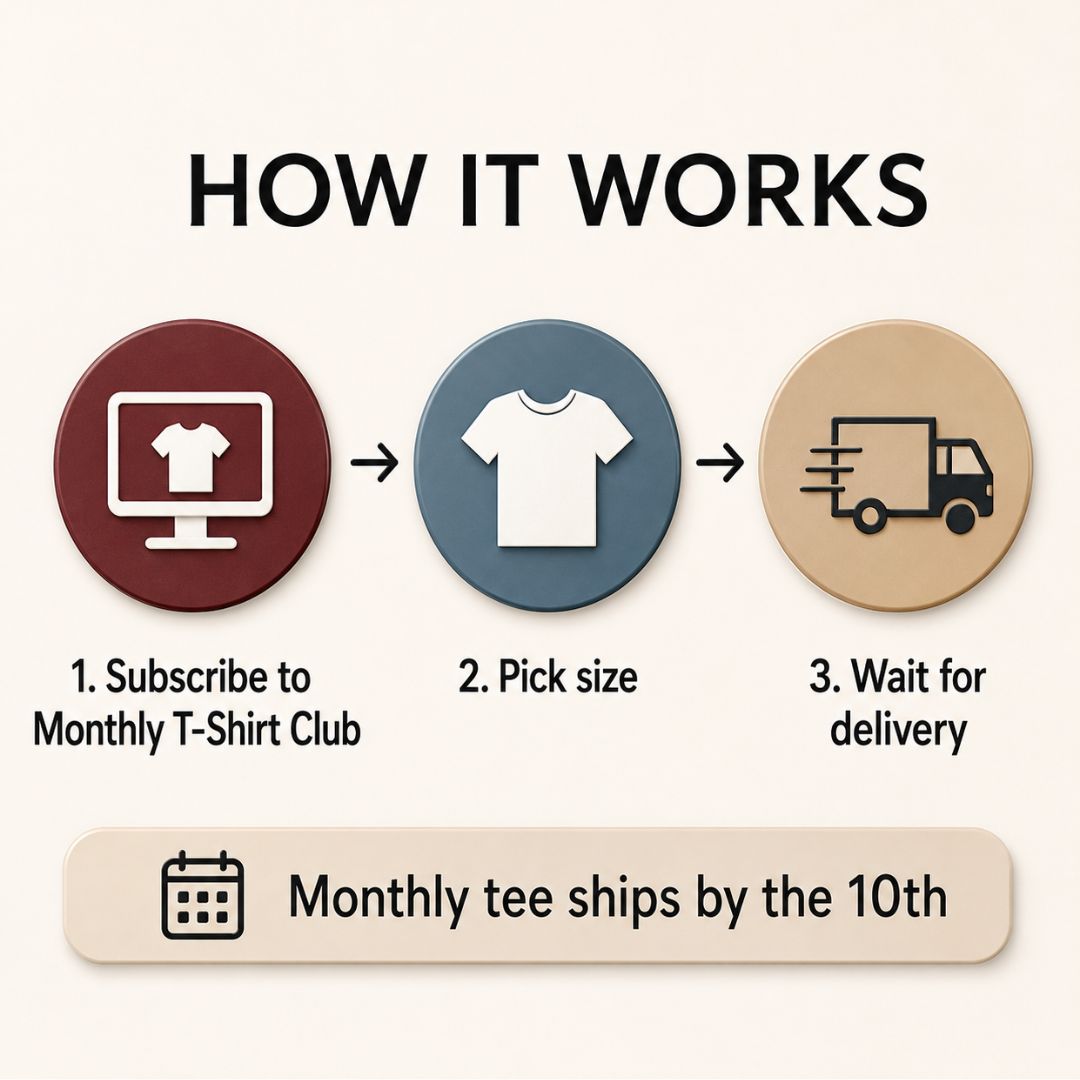 Monthly  Graphic T-Shirt Subscription for Women
