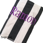Personalized Cabana Beach Towel with Name | Custom Embroidered Pool Towel for Kids & Family
