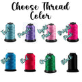 Thread color options for custom embroidered cabana beach towels